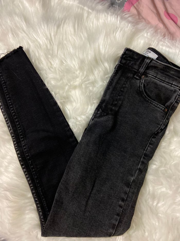 Jean bicolore taille haute - photo numéro 2