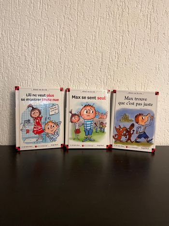 Lot 3 livres Lili et Max (solitude, pudeur, injustice)