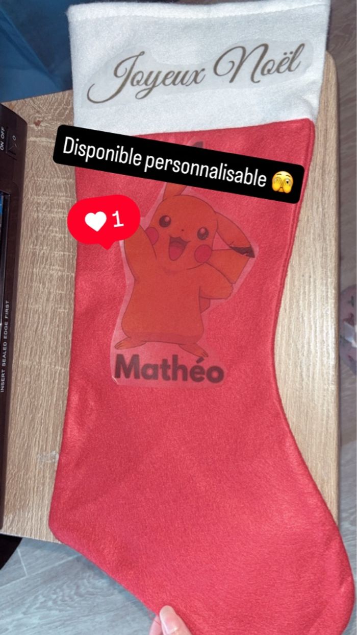 Chaussette  de Noël à suspendre