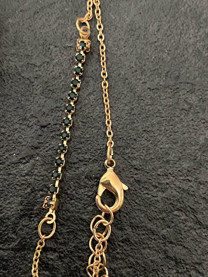 Lot 1 collier rouge et 2 bracelets perles rouge et vert - photo numéro 6