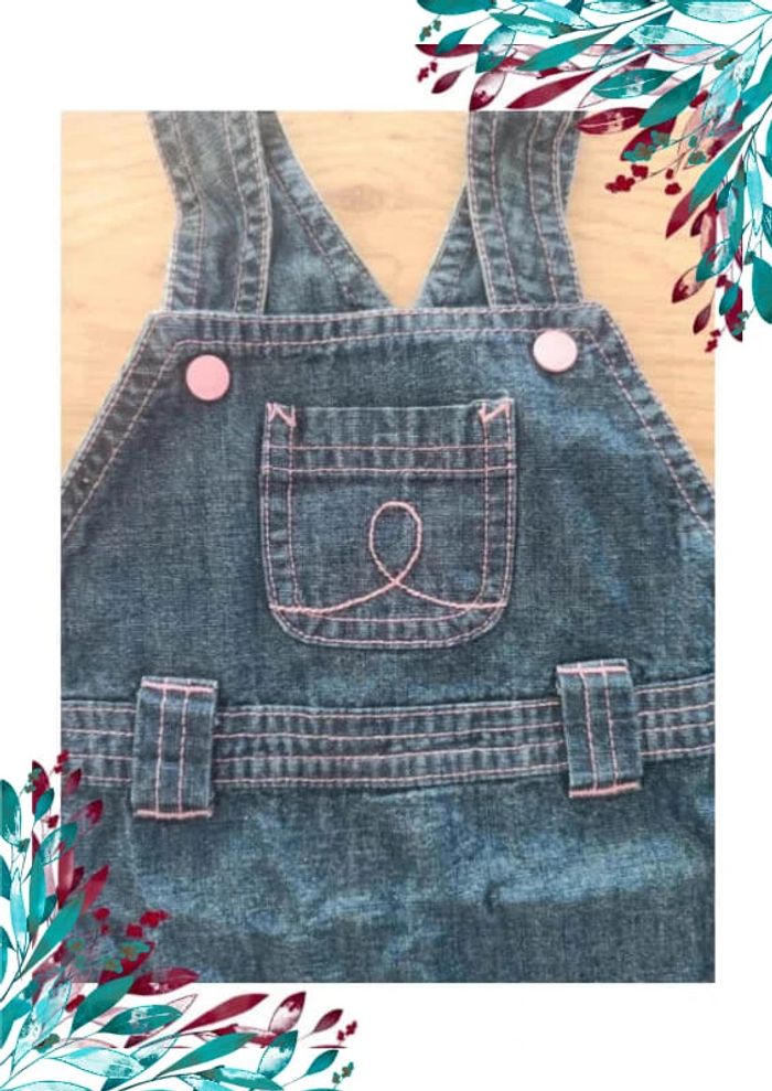 Robe jean 6 mois fille - photo numéro 2