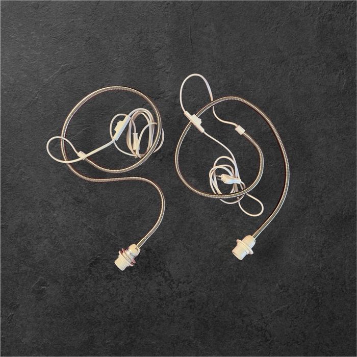 Lot de 2 lampes à base flexible culot E14