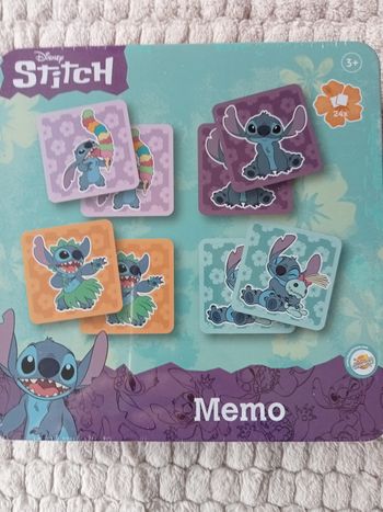 Jeux de mémo dans boîte métal Stitch