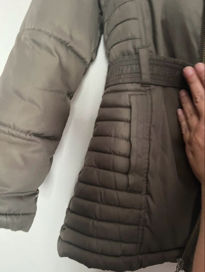 Creeks Veste doudoune kaki à capuche fille taille 10ans (8/10ans) - photo numéro 5