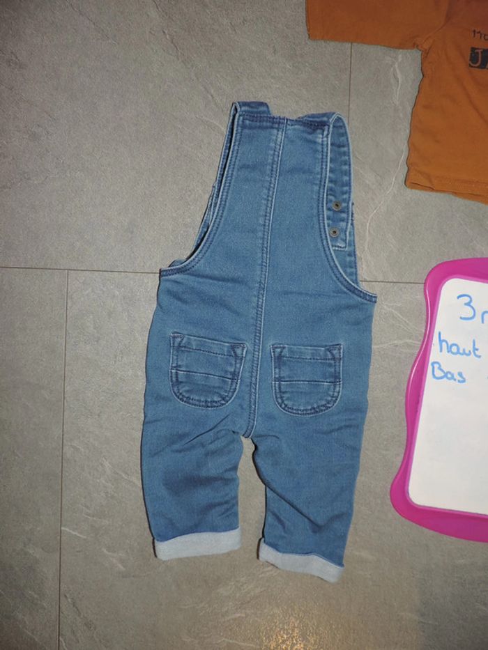 ensemble 3 mois haut gémo salopette TAO la salopette a juste était lavé - photo numéro 4