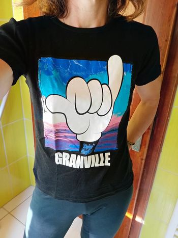 T-shirt noir femme Granville