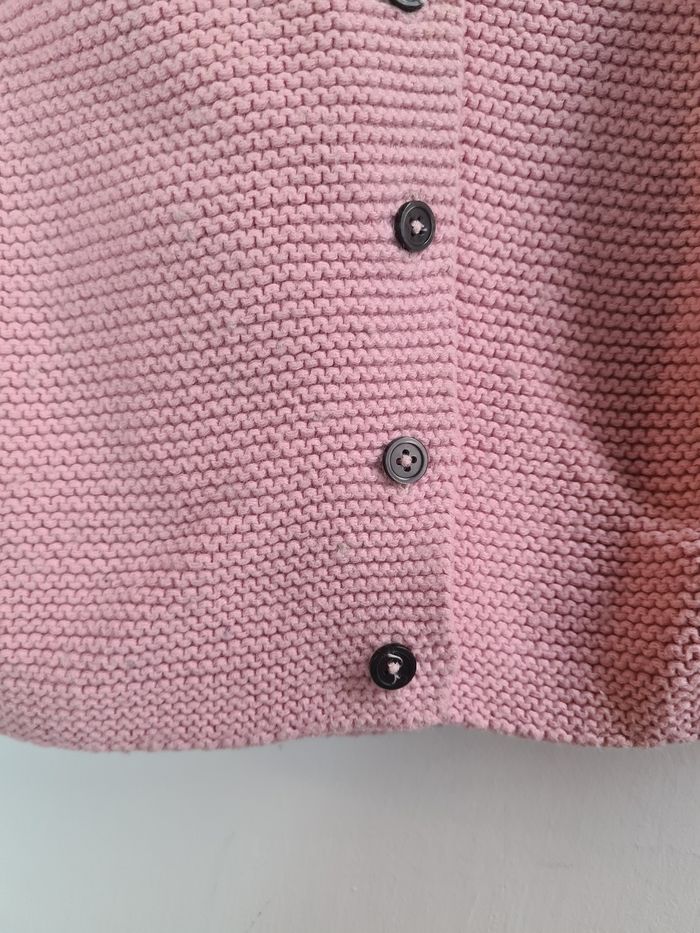 Gilet maille laine rose Boutchou 2 ans - photo numéro 3