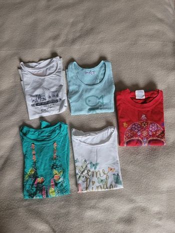 Lot de 5 t-shirts 6 ans