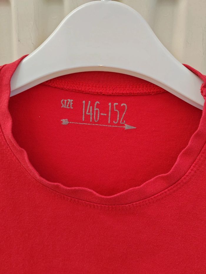 🔴Tee shirt rouge 11-12 ans - photo numéro 3