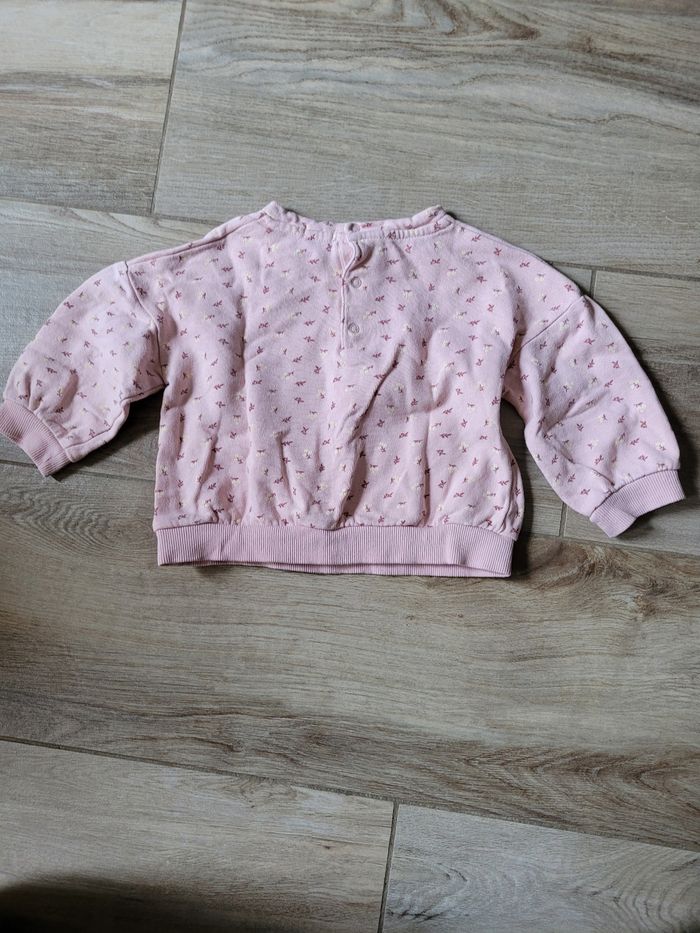 Ensemble pull et legging fleuris taille 18 mois - photo numéro 3