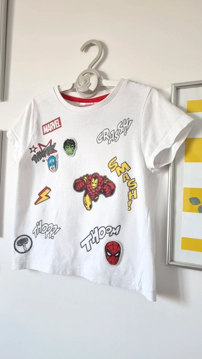 T-shirt Marvel taille 3ans hulk spider-man - photo numéro 3