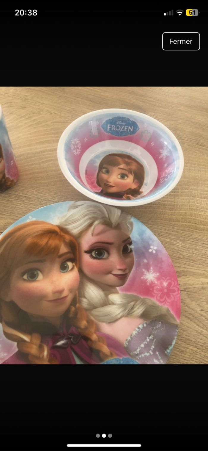 Service vaisselle reine des neiges - photo numéro 2
