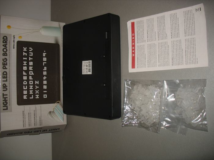 CADRE NOIR AVEC ÉCLAIRAGE LED + LETTRES TRANSPARENTES - 29.5 x 21 x 4 CM - n°16 - photo numéro 5