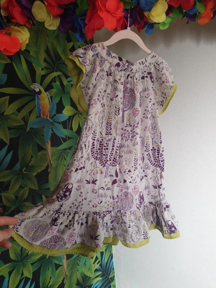 Robe printanière volants anis - photo numéro 5