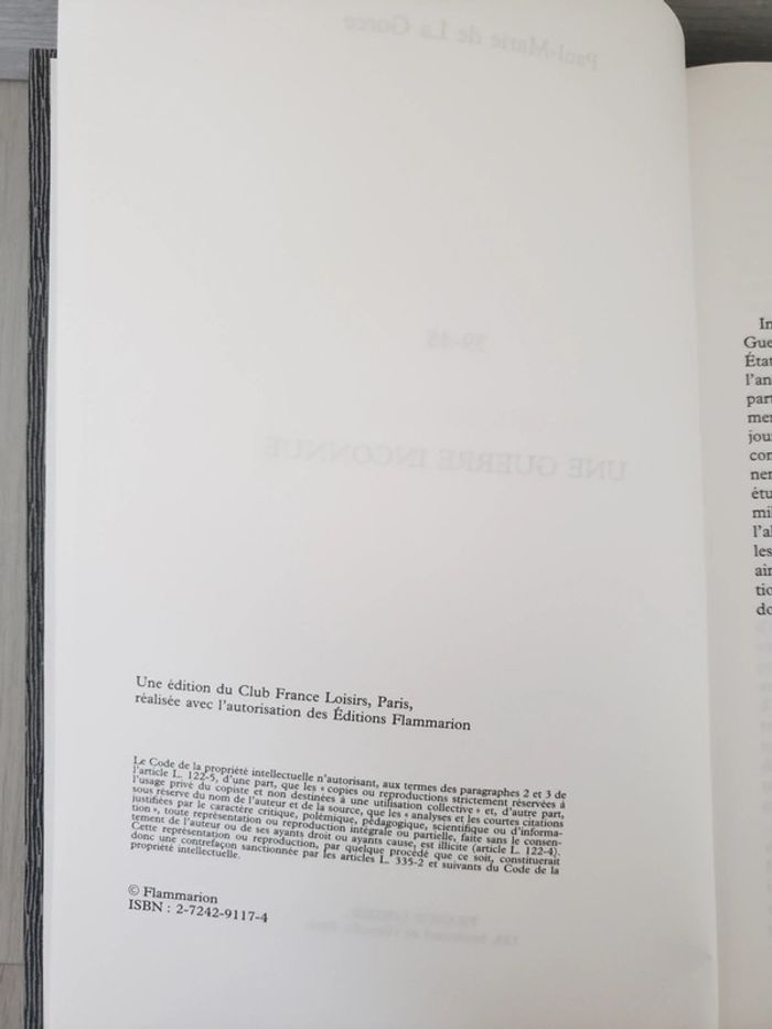 39-45 Une guerre inconnue Paul Marie de la Gorce - photo numéro 4