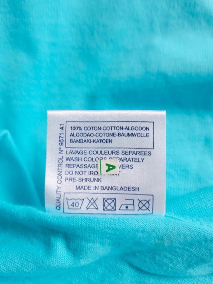 Tee shirt officiel ville de Montrouge France Régent Sol's taille M 38 bleu ciel en 100% coton - photo numéro 8