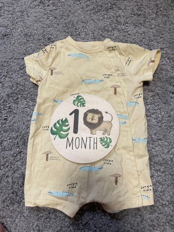 Tenue été mixte kiabi 1 mois coton léger