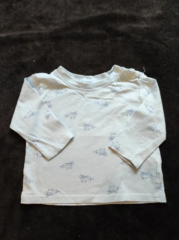 Lot 5 t-shirt manches longues 9 mois - photo numéro 11