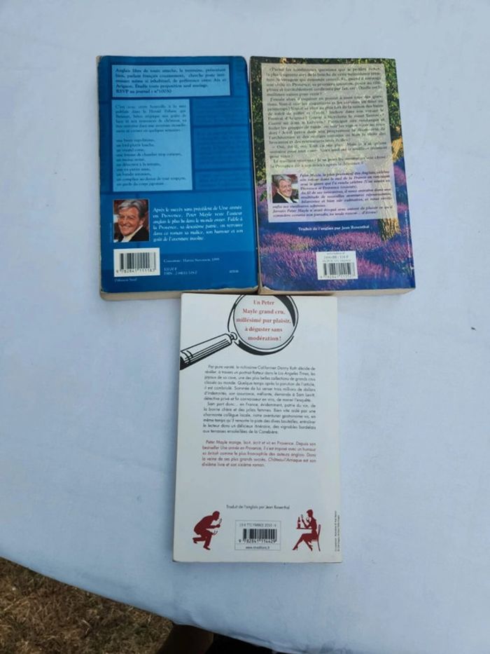 Lot 3 livres de Peter Mayle - grand format broché - photo numéro 2