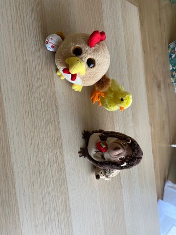 Peluche maman bébé