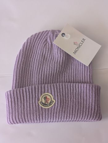 Bonnet mauve moncler taille unique