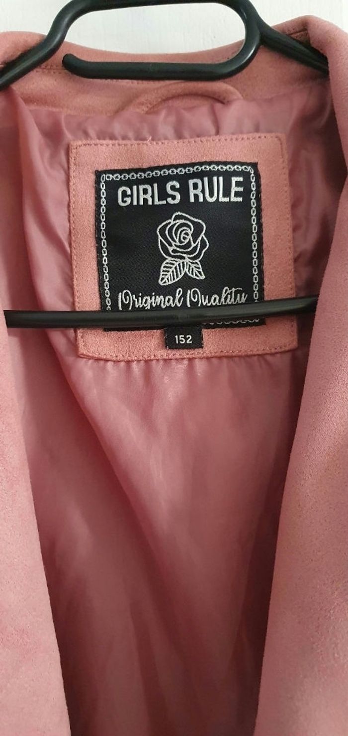 Veste girls rule.  Taille  11 ou 12 ans - photo numéro 5