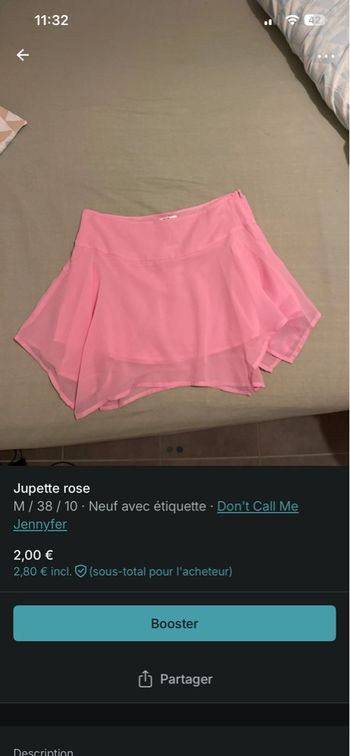 Jupette rose 