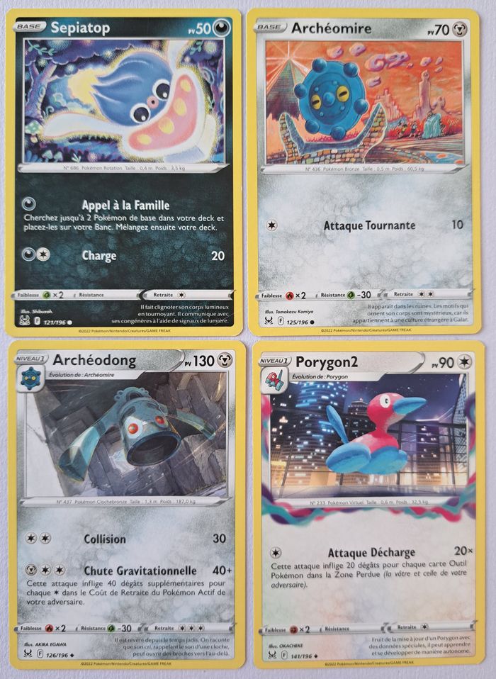 🃏 Lot de 12 cartes Pokémon JCC françaises 2022 Epée et Bouclier Origine Perdue - photo numéro 5