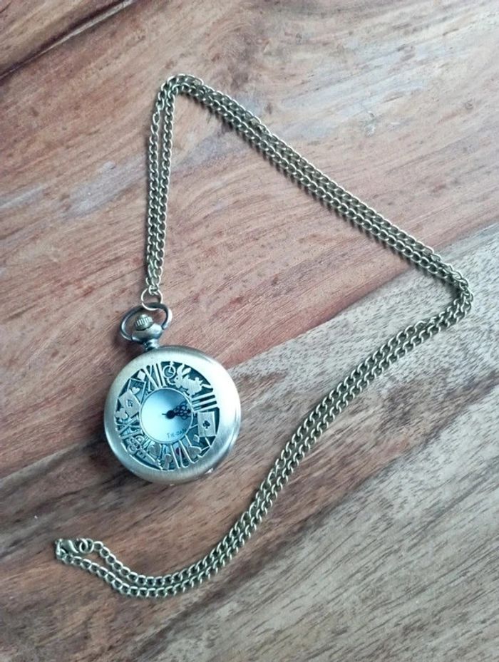 Montre à gousset vieil or ; idée cadeau 🎁 - photo numéro 2
