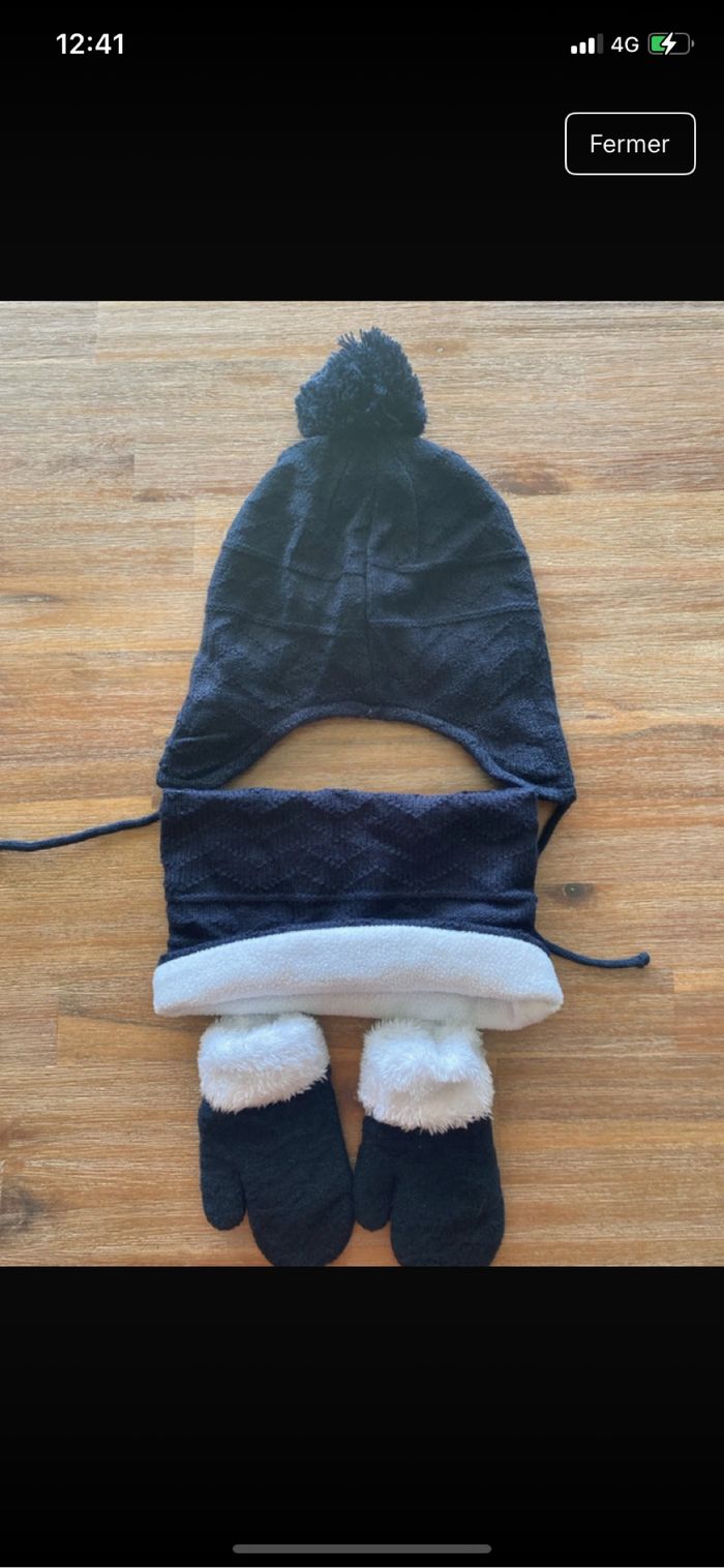 Bonnet tour de cou et gants