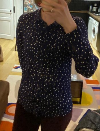 Chemise à pois miss captain en 38