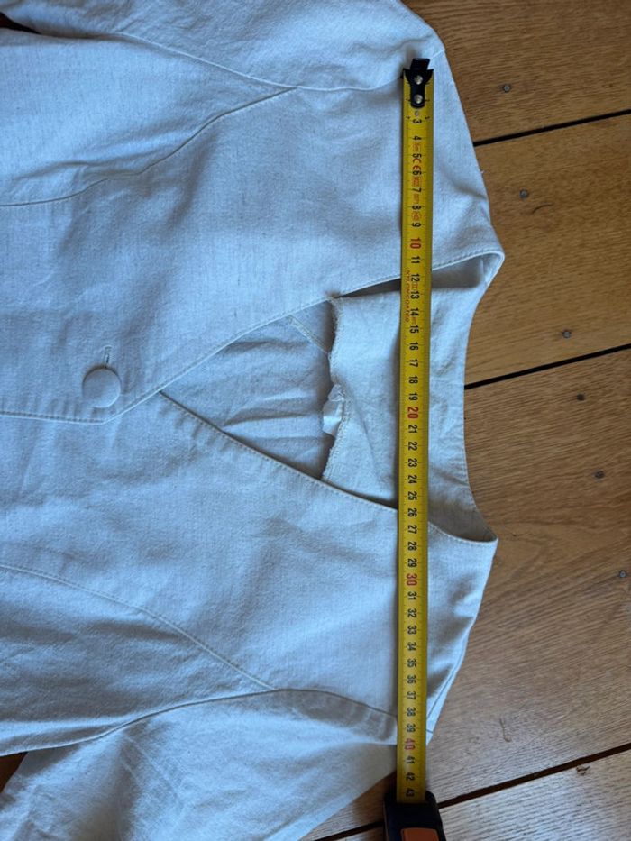 Blouse vintage en lin en très bon état taille 38-40 - photo numéro 6