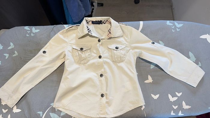 Superbe chemise beige mixte 4 ans