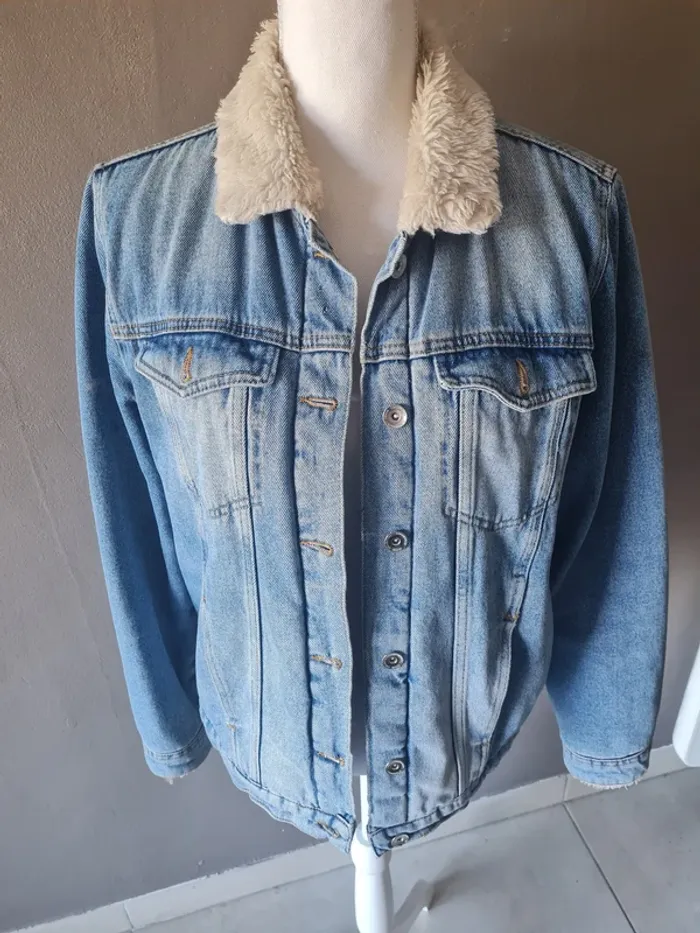 veste jeans stradivarius - photo numéro 3