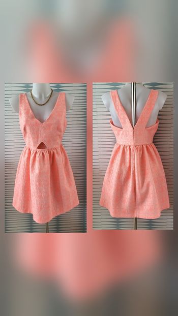 Robe de cocktail rose vintage taille L Zara Trafaluc excellent état