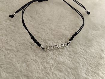 Bracelet cordon noir Forever