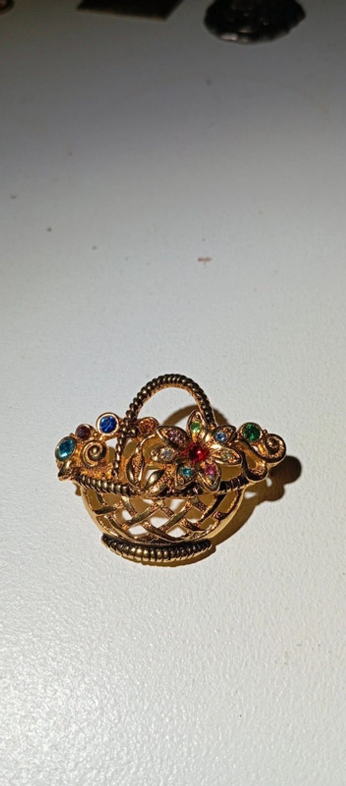 Broche panier de fleurs - photo numéro 3