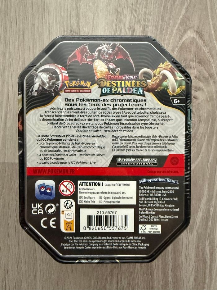 Pokebox Pokémon Dracaufeu Destinées de Paldea - photo numéro 2