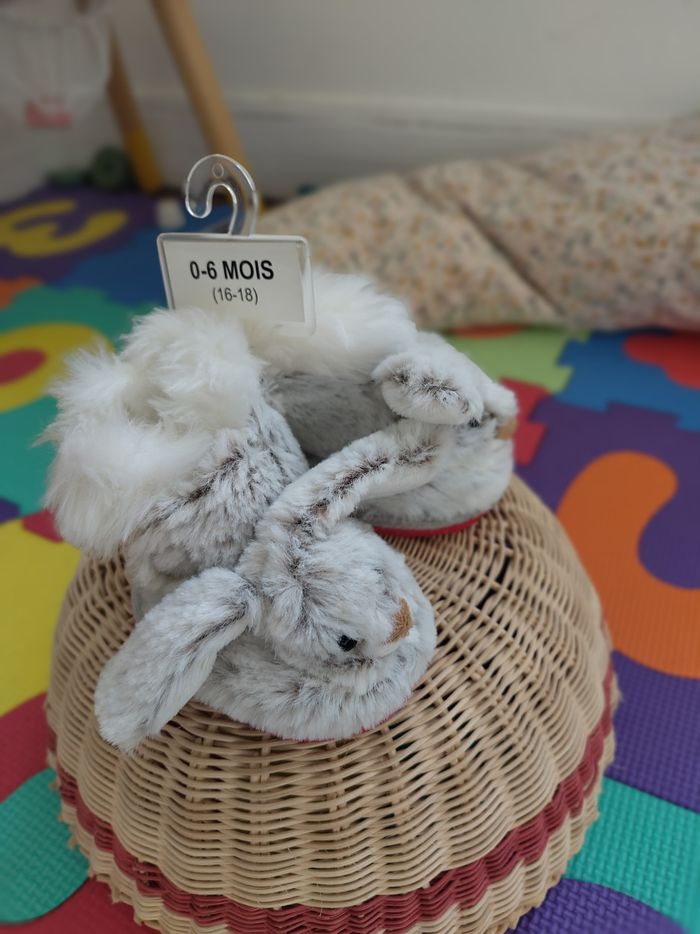 Adorables chaussons lapins tout doux NEUFS