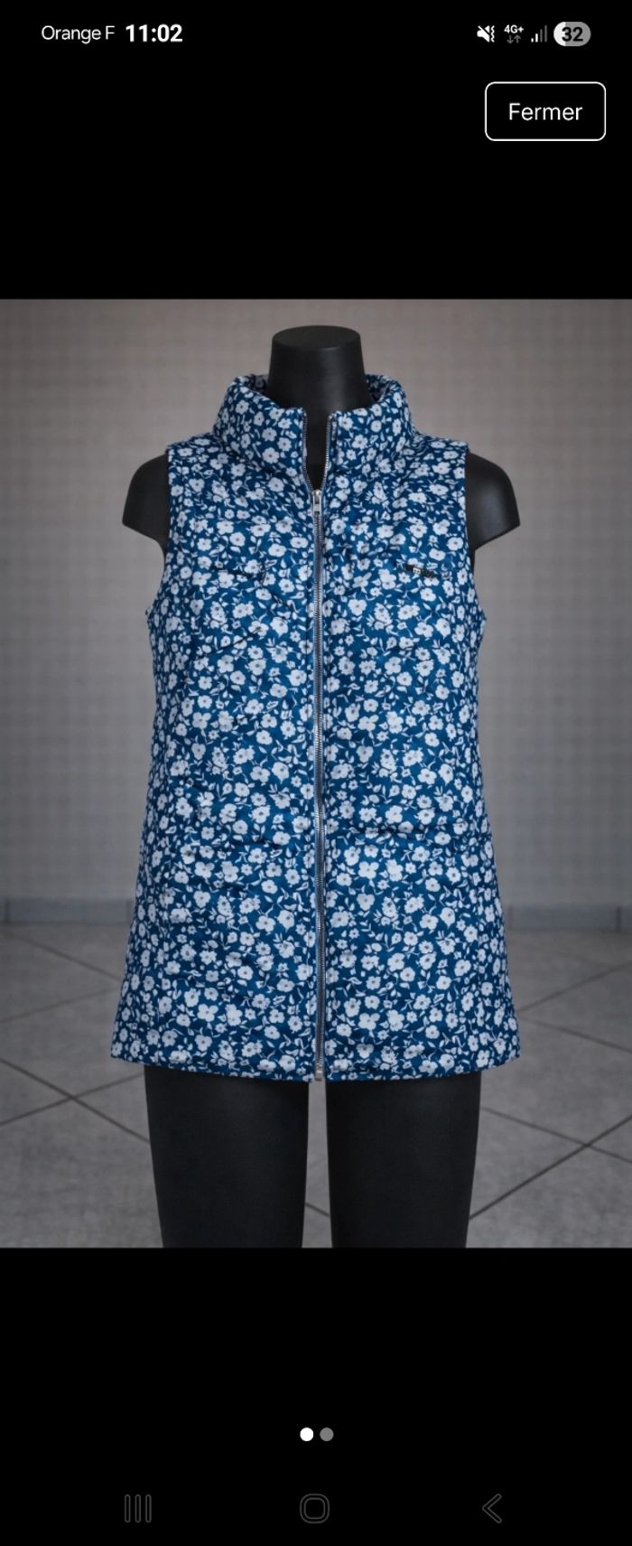 Jolie doudoune sans manches