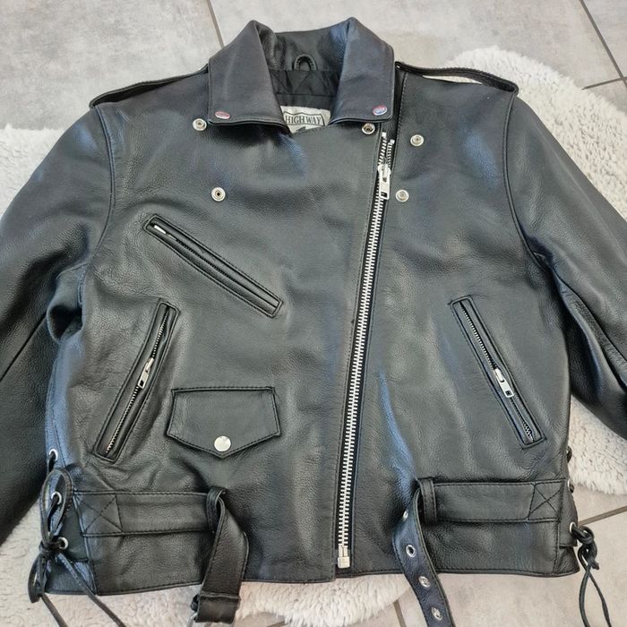 Veste Perfecto noir femme pour moto taille 40 Highway 1 - photo numéro 9