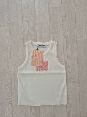 Haut miu miu strass Rose