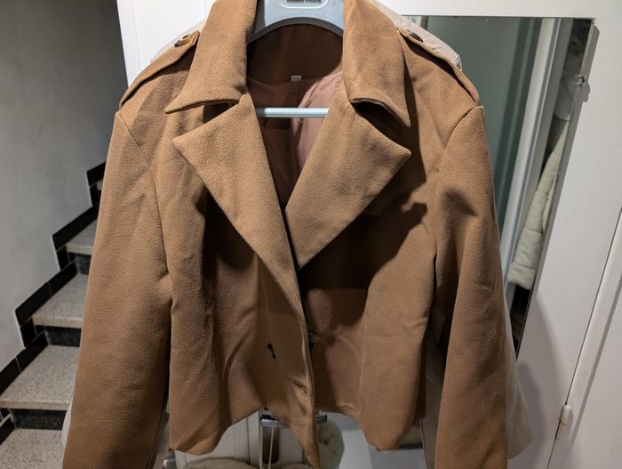 Veste trench d'hiver camel taille L - photo numéro 5