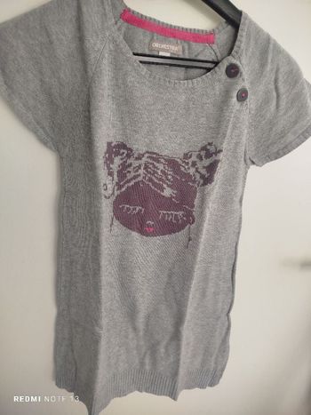#kytie6ansfille. Robe pull manches courtes taille 6 ans
