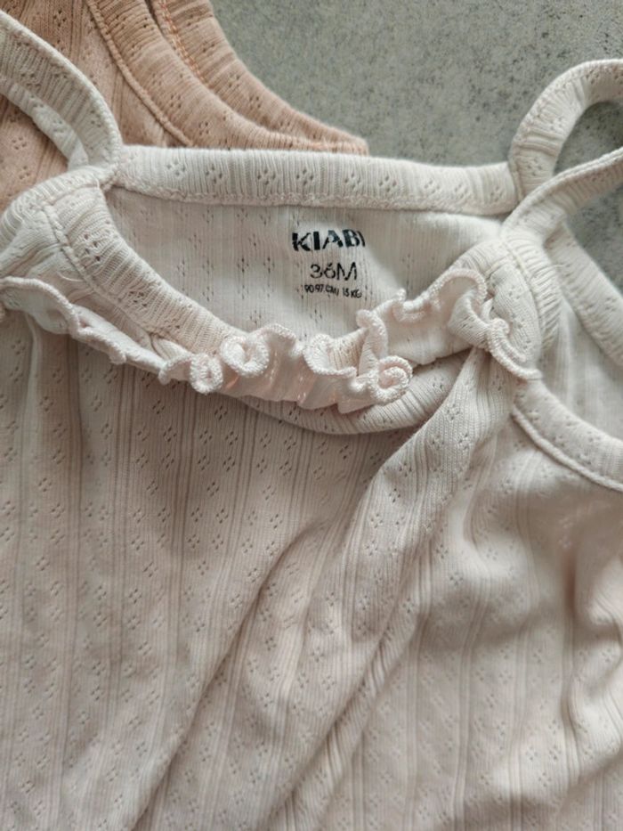 Lot de 2 Pantacourts de nuit Kiabi 36mois roses - photo numéro 2