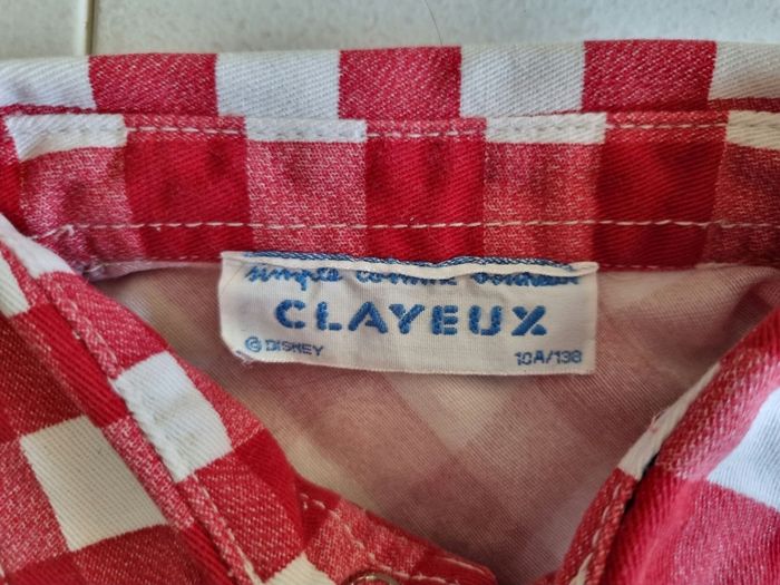 Chemise à carreaux Clayeux broderies Donald 10 ans - photo numéro 4