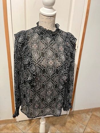 Blouse manches longues à motif