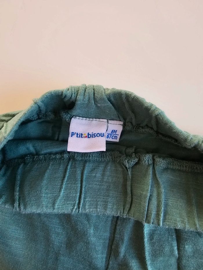 Ensemble tee-shirt/legging - P'tit Bisou - 6 mois/67 cm - photo numéro 7