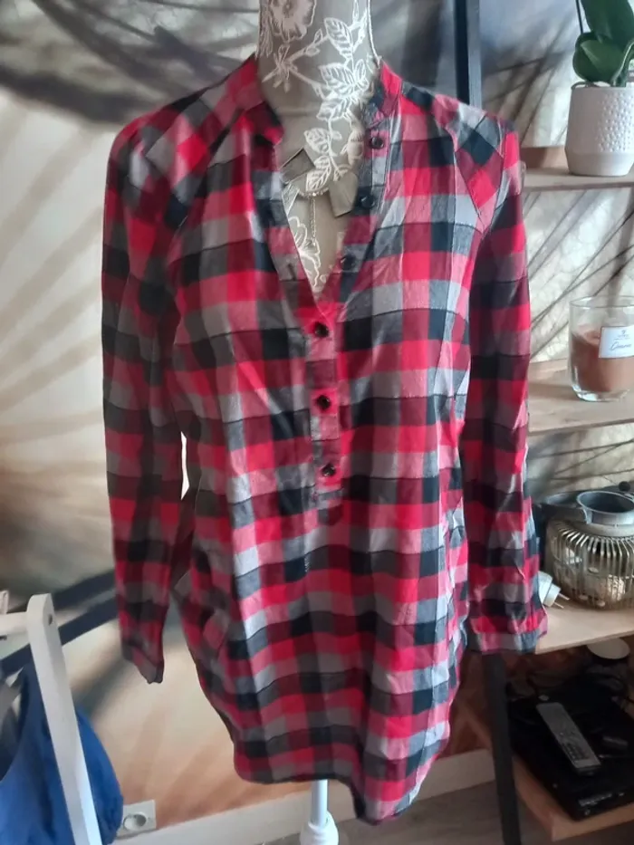 Chemise à carreaux plusieurs couleurs