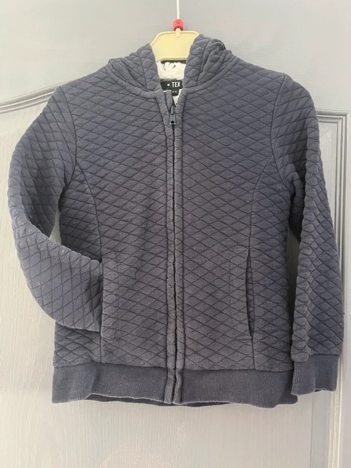 Gilet à capuche doublé chaud enfant – Tex